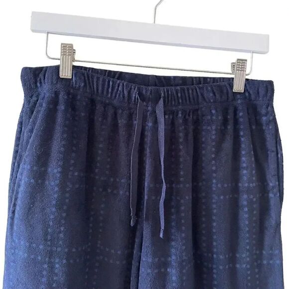 Kenneth Cole Flannel Comfy Navy High Rise Men’s Pajama Bottoms SZ S # 1360 - Picture 2 of 14